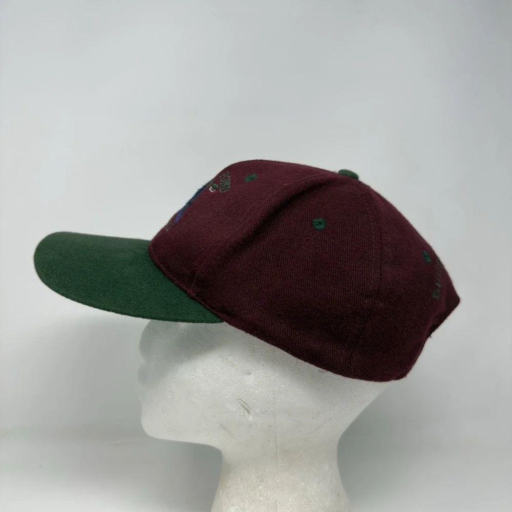Vtg Duck Pond Cellars Merlo & Green Embroidered Duck Baseball Hat Cap Adjustable